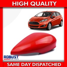 RIGHT DOOR WING MIRROR COVER PAINTED COLORADO RED FOR FORD FIESTA (2008-2017)