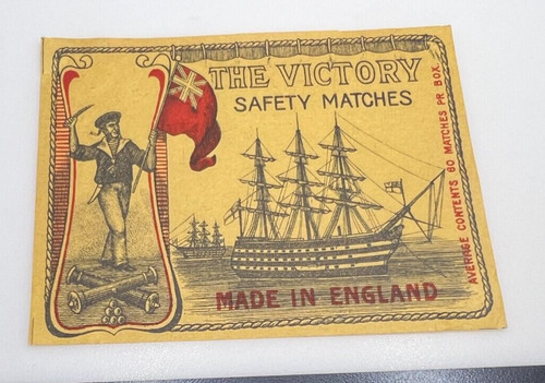 Vintage british matchbox label - british,