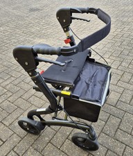 Treka Rollator Folding All Terrain Lightweight Outdoor Large Wheels Black 