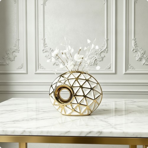 Ceramic vase with - ceramic,