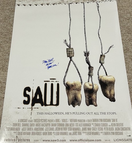 Tobin bell jigsaw autographed - tobin,