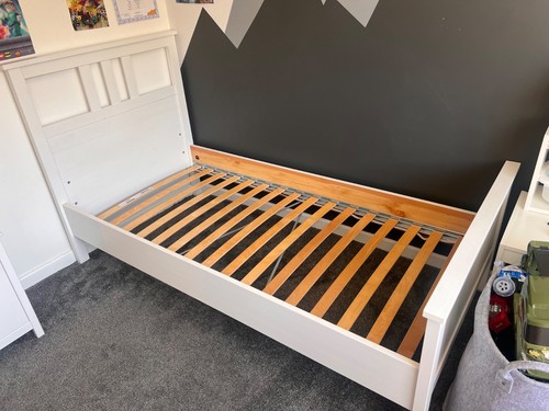 Ikea hemnes white single - white, bed