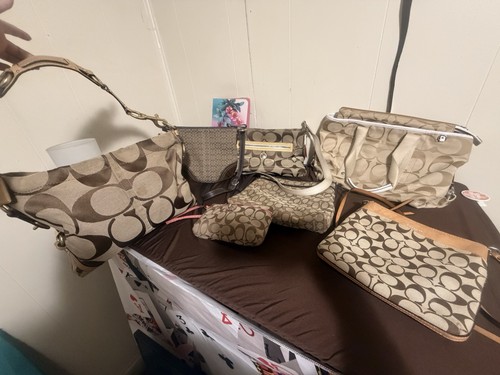 Lot vintage coach purses - of,
