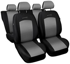 Seat covers fit RENAULT CLIO 2 3 4 II III IV FULL SET black/silver sport line