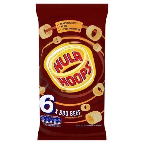 Hula hoops bbq beef multipack - hoops,