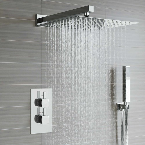 Chrome thermostatic shower - chrome,