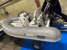2.9M OXXEAN (BY AB RIBS) 290 ALUMINIUM TENDER CONSOLE MINI RIB BOAT 20HP MERCURY
