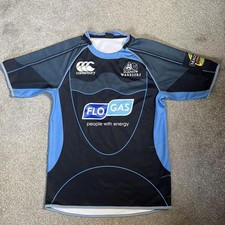 GLASGOW WARRIORS Rugby Jersey Shirt 2008-10 Canterbury blue size Medium