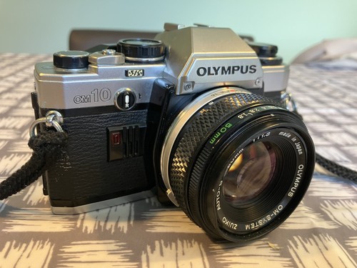 Olympus slr film - om-10, camera
