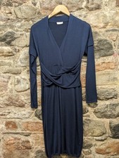 BRUNELLO CUCINELLI Navy Cashmere/Silk Italian Dress Size Medium CG N25
