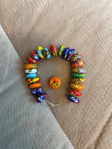 Krobo glass bead bracelet - krobo,