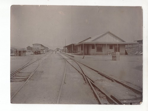 Railway station tracks - station,