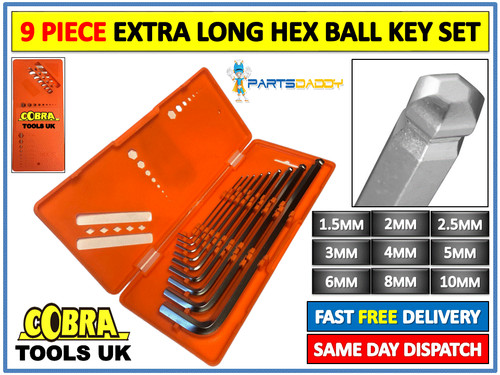 Piece hex ball key - piece, set