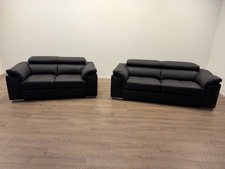 Valencia Leather Sofa Set 3 +