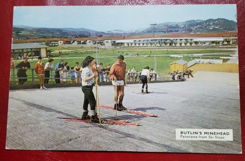 Butlins minehead postcard - butlins,