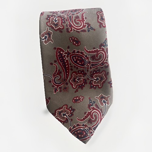 Ketch tie paisley - tie, olive