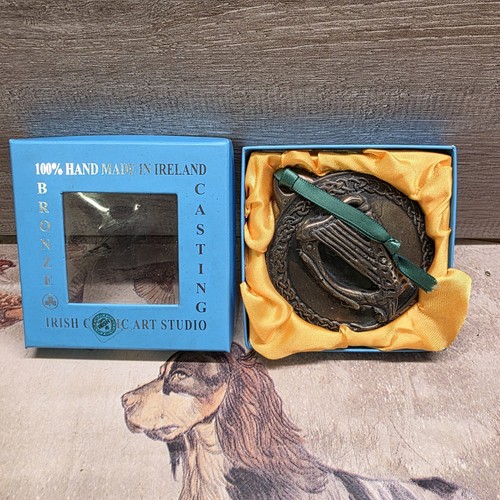 Celtic bronze casting harp - celtic,