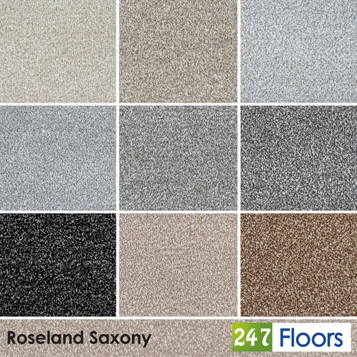 Soft grey carpet saxony 12mm - saxony,