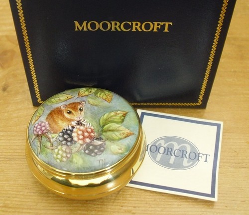 Boxed moorcroft enamels - boxed,