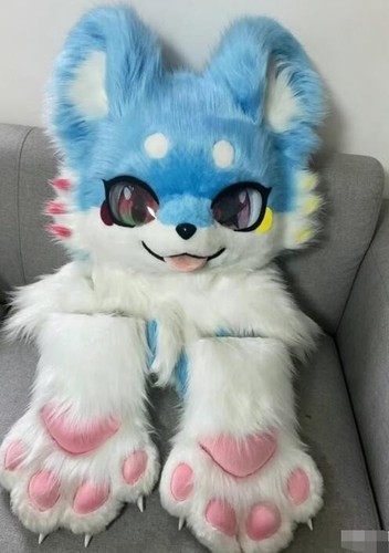 Fursuit long haired dog - fursuit, fox