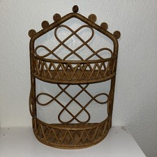 Vintage MCM Boho Rattan Wicker