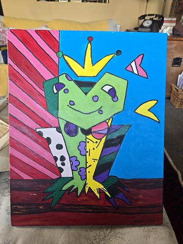 Original frog prince acrylic - original,