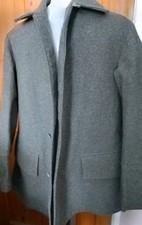 Mens Vintage 1940 Wool Military Swedish Army Coat Ww2 Era Please See photos