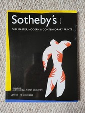 Sotheby's Art Catalogue 2005 Old Masters Warhol Pop Prints