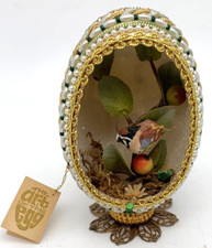 Vtg Goose Egg Diorama A PARTRIDGE IN A PEAR TREE Alberta Stohlman