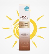 Tan Organic Self Tanning Mousse 120ml Medium Dark Bronze SALE Free Postage- New