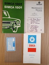 Simca 1301 1501 Operating