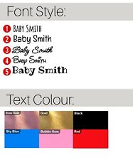 Funny Your Text Here Baby Vest Grow Bodysuit Personalised Gift