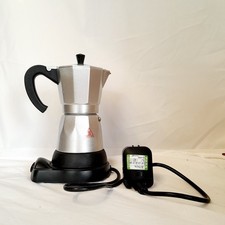 Cilio Premium Electric Coffeemaker 6 Cups Cafetiere Espresso Coffee Aluminium