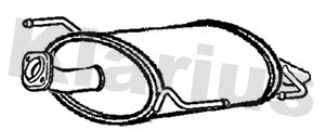 Klarius dn777p rear exhaust - klarius,
