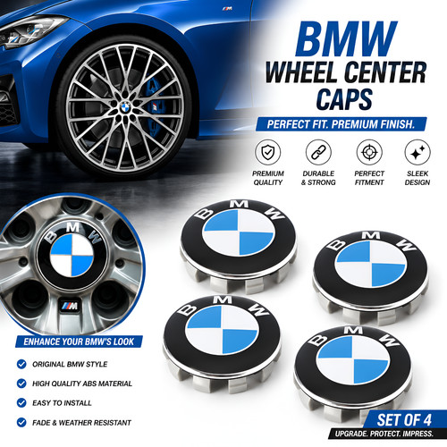 Set bmw wheel centre caps - of,