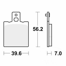 TRW Brake Pads rear MCB75 1