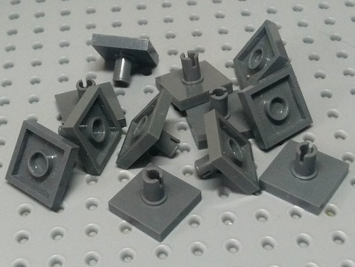 Lego tile 2x2 with - on, top