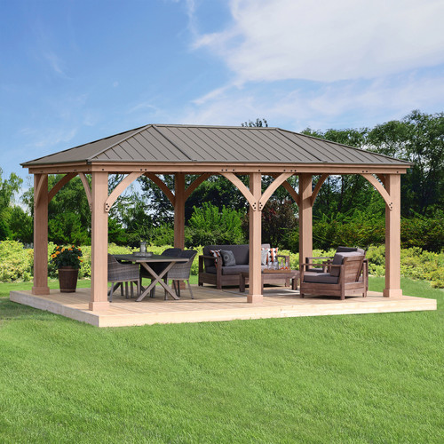 Gazebo wooden outdoor - wooden, patio