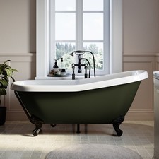 Dark Green Freestanding Single