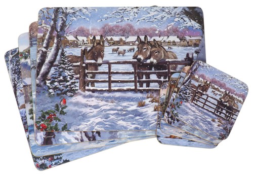 Donkeys christmas dinner - donkeys,