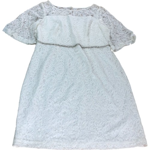 Lace overlay dress uk18 - lace,