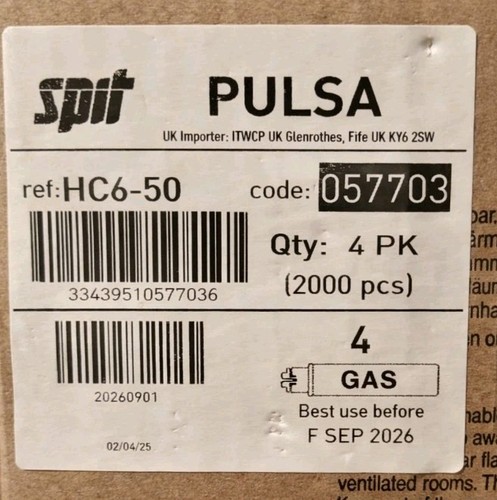 Spit pulsa nails 50mm - spit,