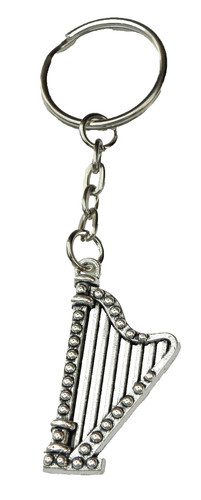 Harp keyring key - keyring, ring