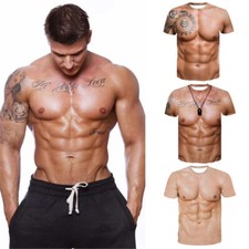 Muscle Tattoo Print T-Shirt