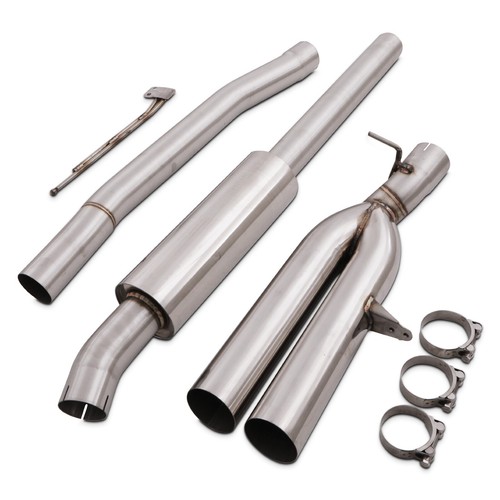 Stainless cat back shotgun - back,