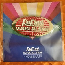 Official RuPaul’s Drag Race Global All Stars Enamel Pin RuBadge
