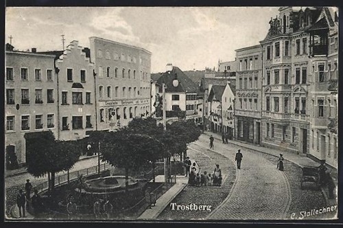 Postcard trostberg - of,