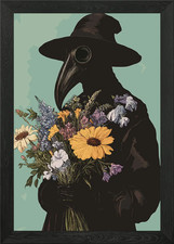 Plague Doctor with Flowers