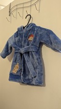 Paddington Bear Blue Fleece Dressing Gown Robe 3-6 Months By George 