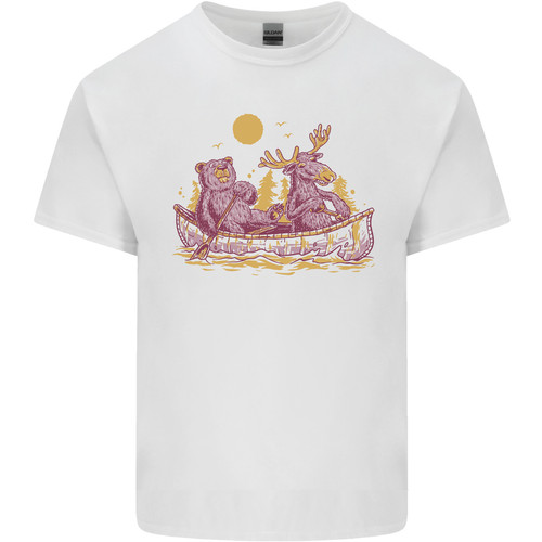 Bear moose kayaking - bear,